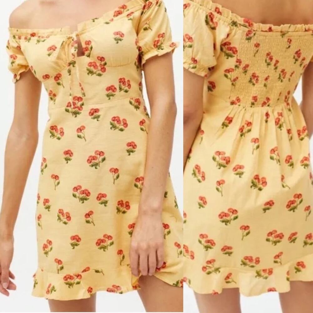 Urban Outfitters Magpie Off The Shoulder Mini Dress